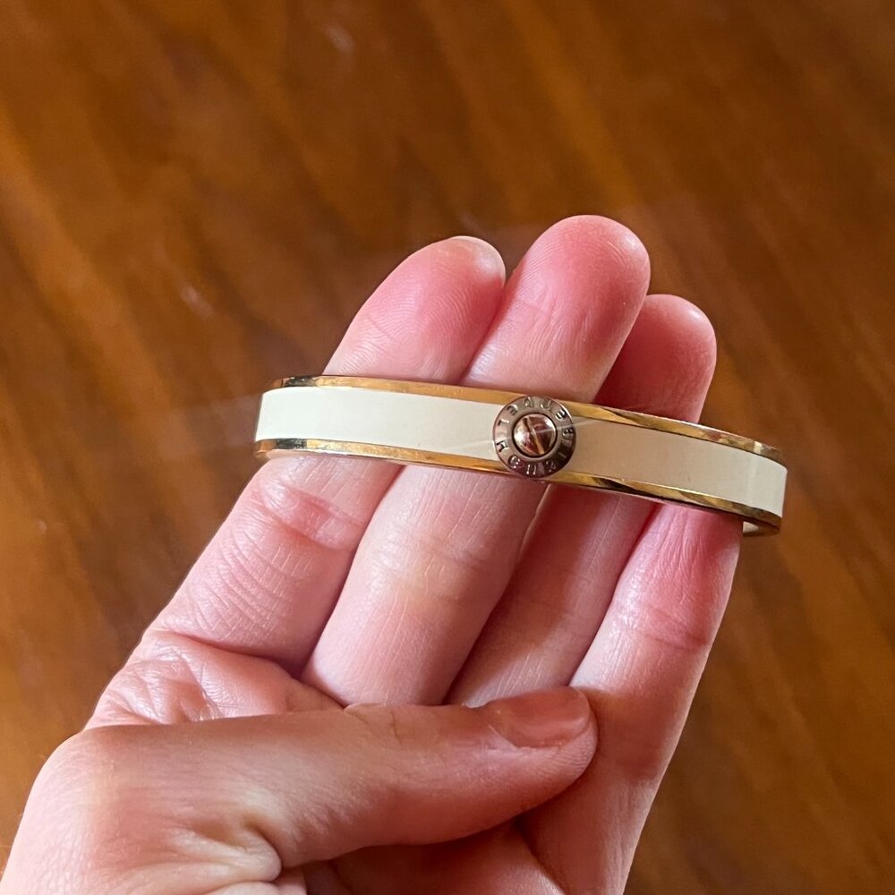 Henri Bendel gold tone/off white bracelet - Picture 3 of 3